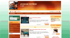 Desktop Screenshot of jezdeckepotreby-lemans.cz